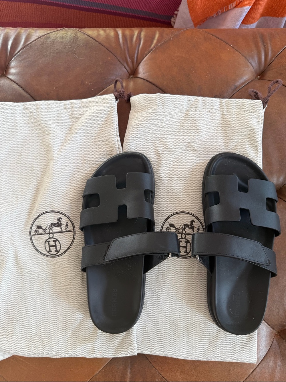 Chypre Slide Sandals in Black